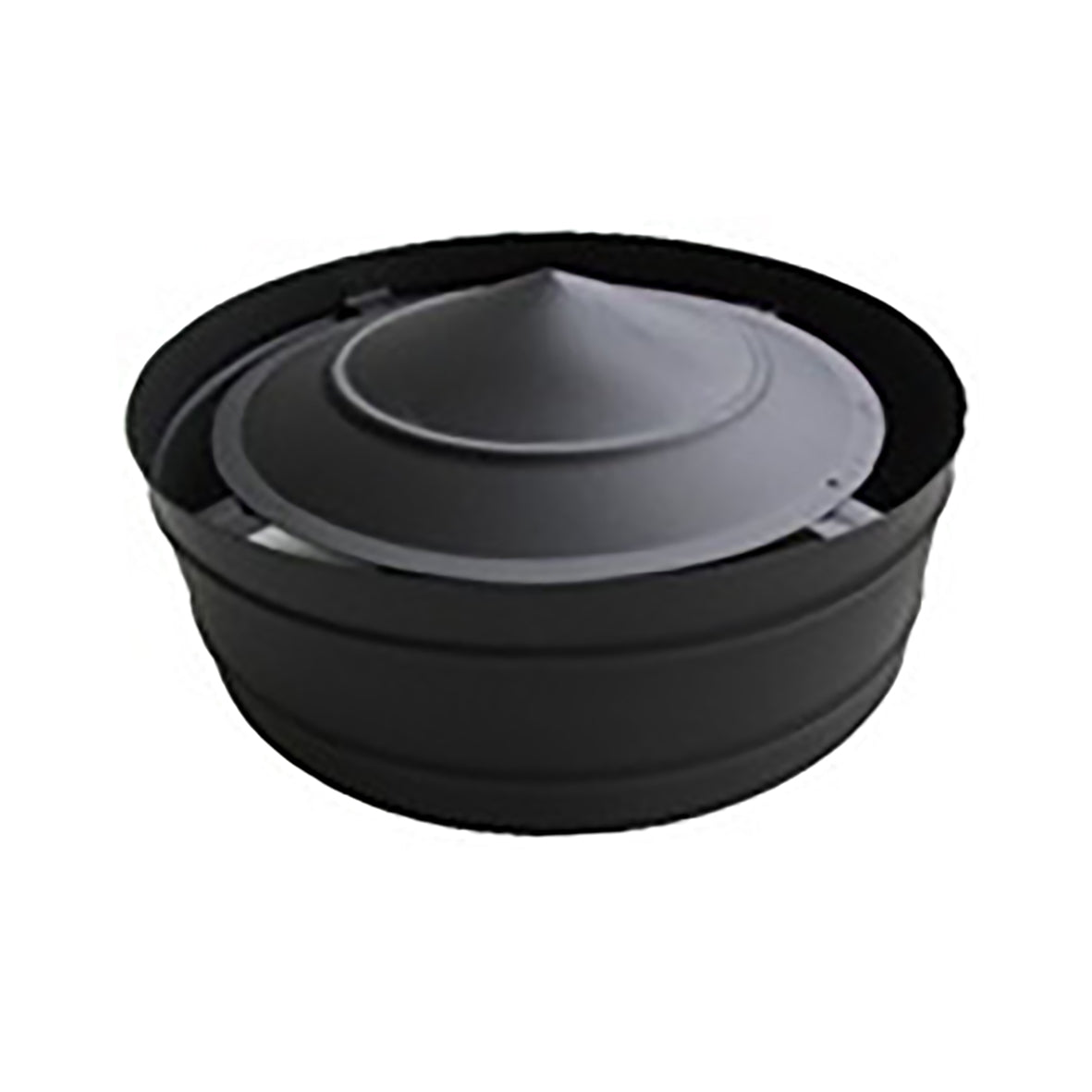 Chapéu com aba Inox Preto