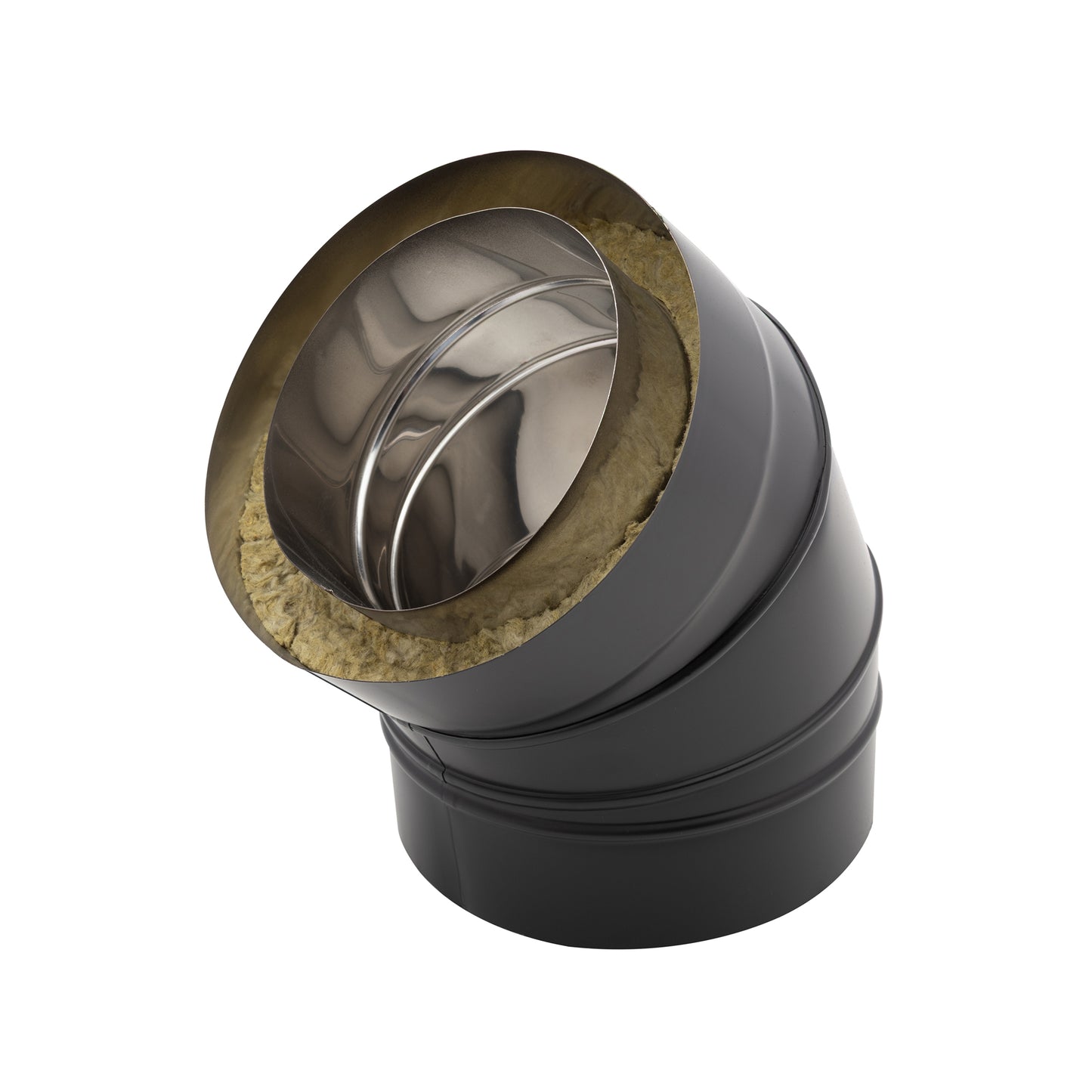 Curva Inox Duplo TA Antracite 45º