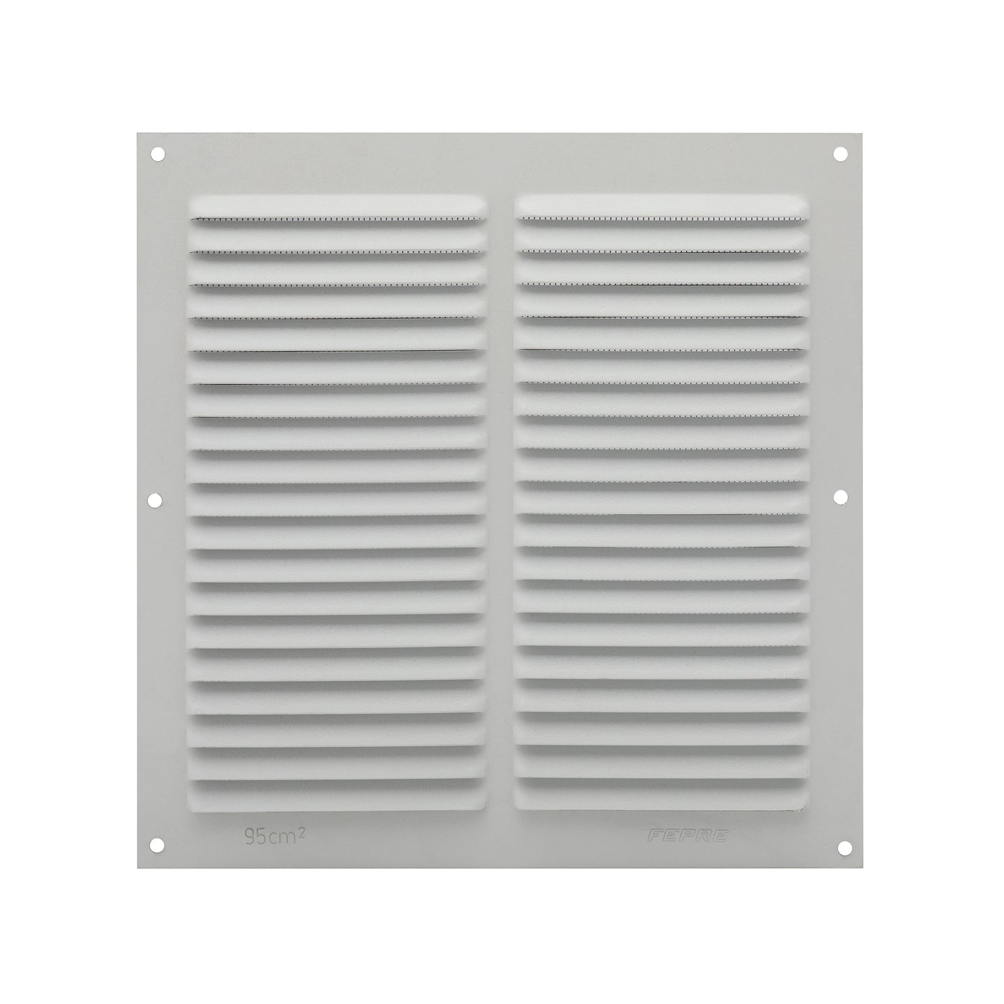 Grelha em Alumínio Branco com Rede