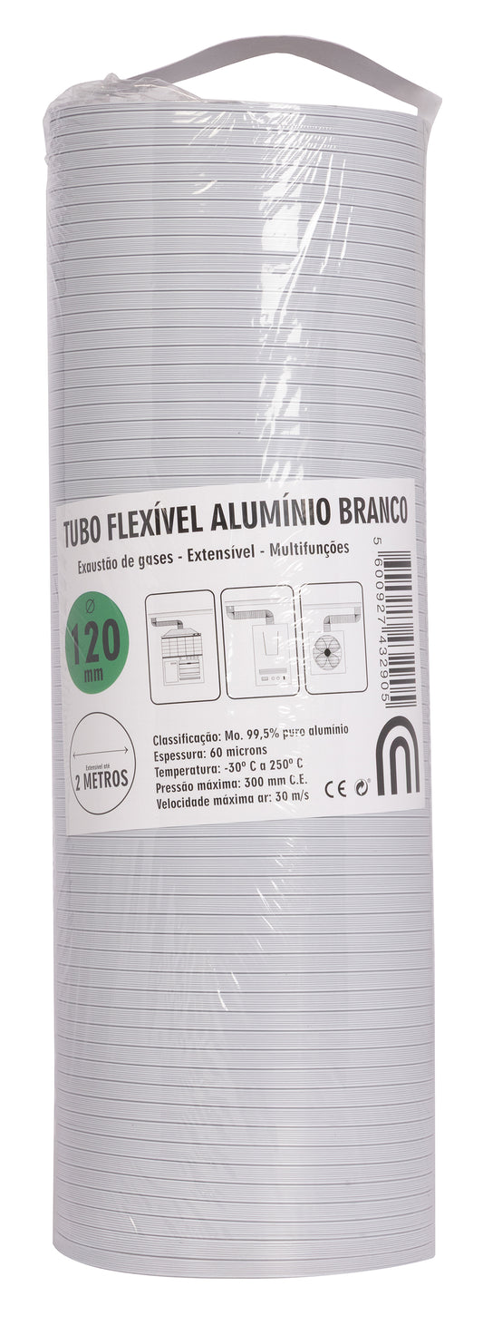 Pontas Alumínio Flexível Branco - 2 Metro