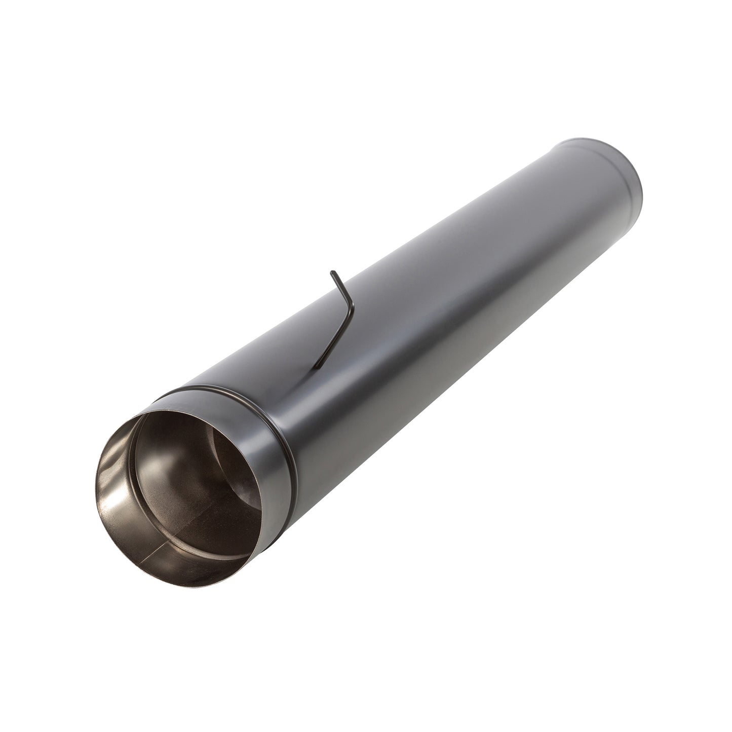 Tubo Inox Rígido Preto com Registo - 1 Metro