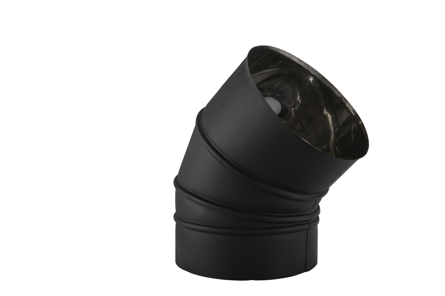 Curva Inox Preto a 45º