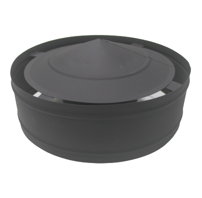Chapéu com aba Inox Antracite