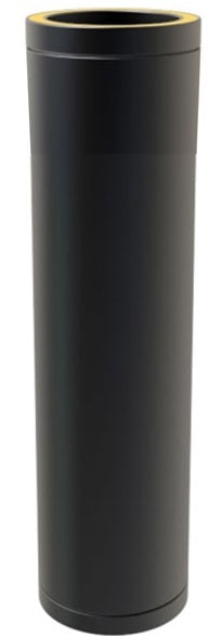 Tubo Inox Rígido Duplo Preto TA - 1 Metro