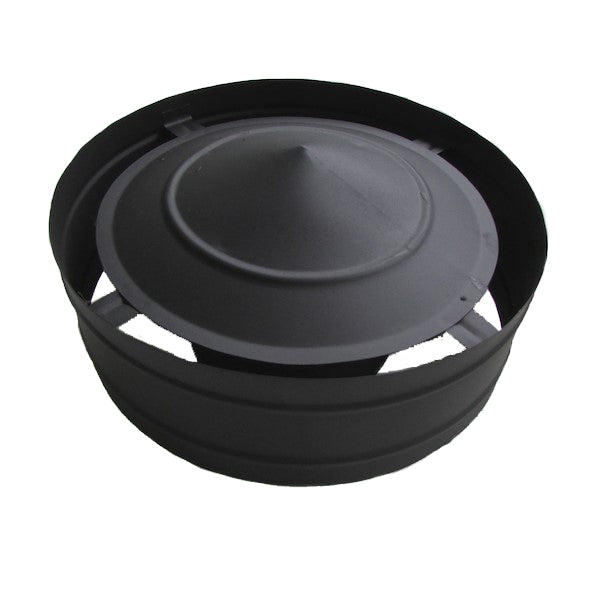 Chapéu Inox Duplo Preto com aba TA