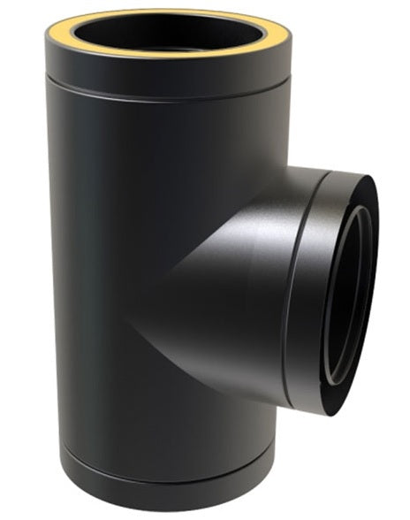 Tê Inox Duplo Preto TA