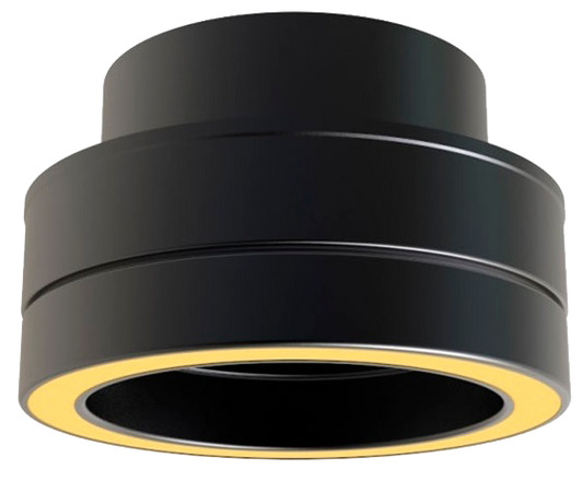 Manguito União Inox 0.4 Simples a Duplo Preto