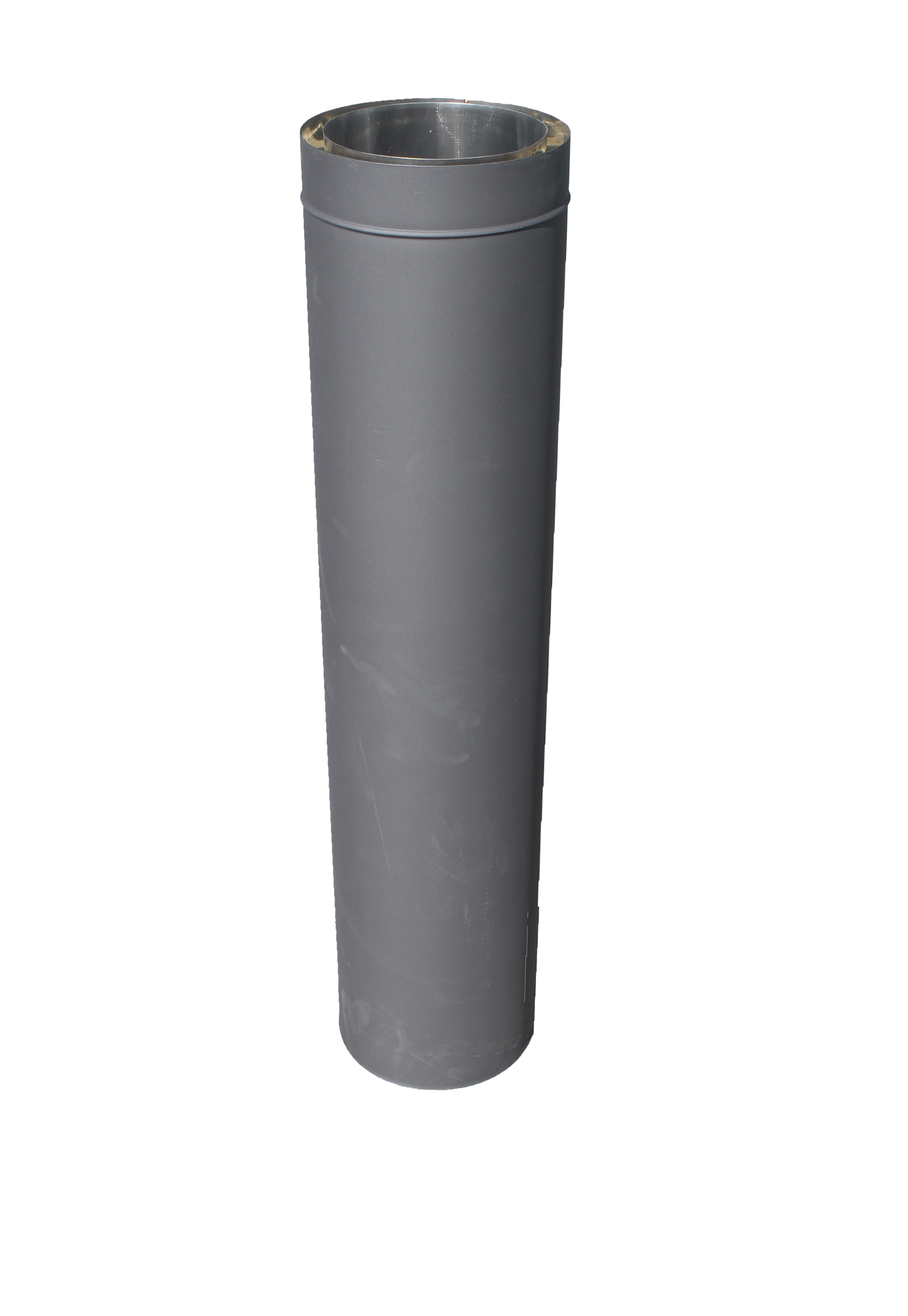 Tubo Inox Rígido Duplo Antracite TA - 0,33 Metros