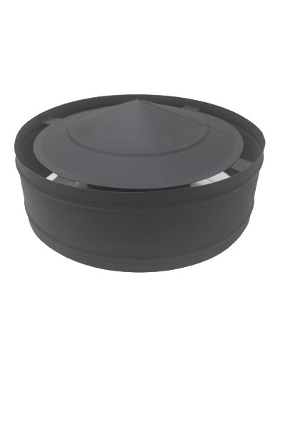 Chapéu Inox Duplo Antracite com aba TA