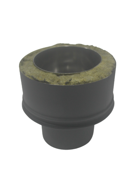 Manguito União Inox Preto 0.4 Antracite Duplo a Simples