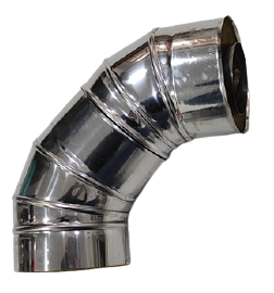 Curva Inox Bifluxo a 90º