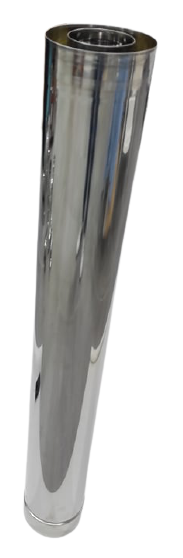 Tubo Inox Bifluxo - 0,33 Metros