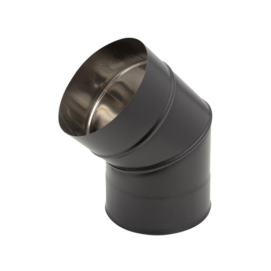 Curva Inox Preto a 45º