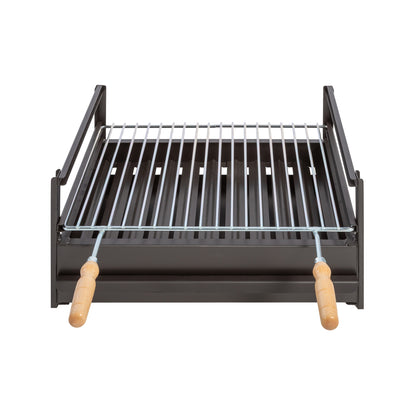 Churrasqueira de Pousar Aço Preto