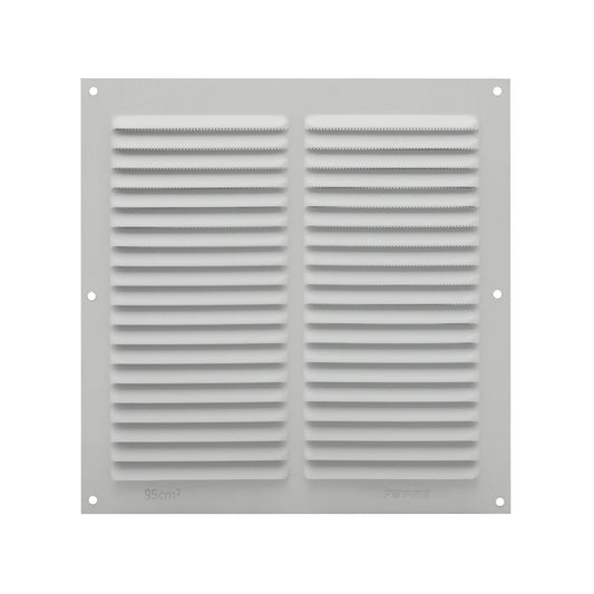 Grelha em Alumínio Branco com Rede