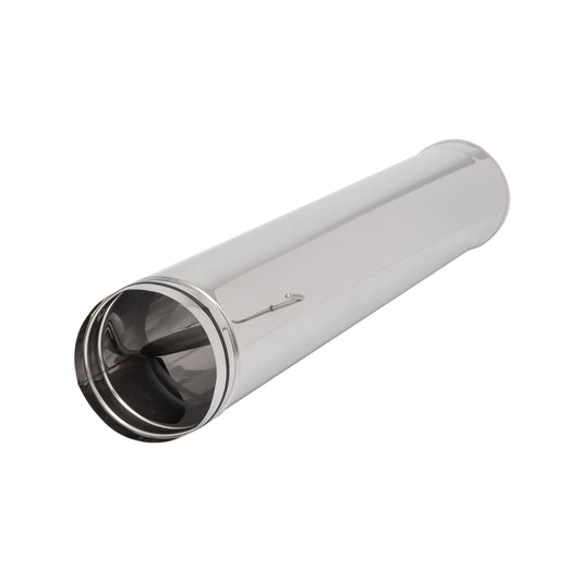 Starres Edelstahlrohr mit Klappe Seal - 1 Meter